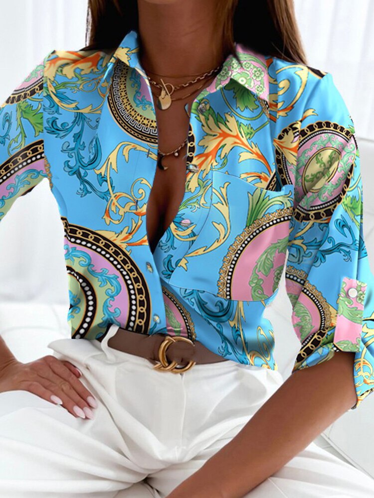 Fashion Floral Print  Shirt