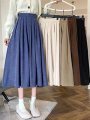 Fashion Korean College Thick A-line Skirt