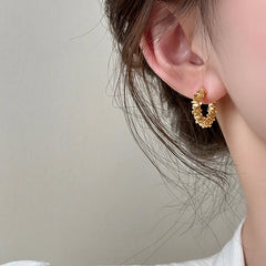 Fashion Shaped Geometric Irregular Girls Punk Round Brincos Gift Earring