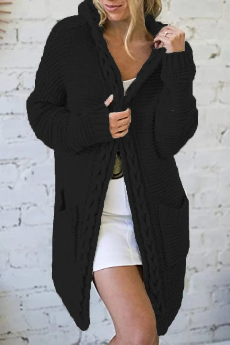 Fashion Sweaters Color Blocking V-neck Long Sleeve Casual Dough Twists Jerseys Coat