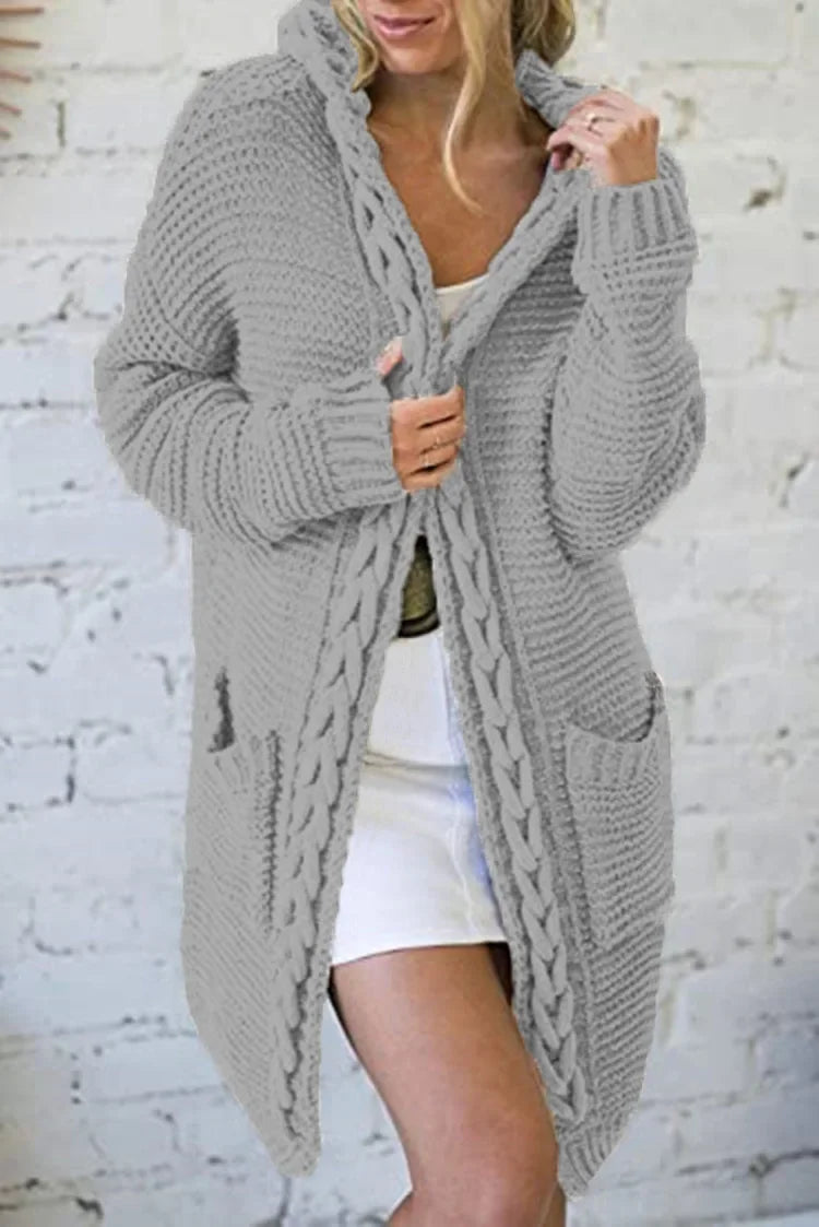 Fashion Sweaters Color Blocking V-neck Long Sleeve Casual Dough Twists Jerseys Coat