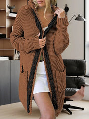 Fashion Sweaters Color Blocking V-neck Long Sleeve Casual Dough Twists Jerseys Coat
