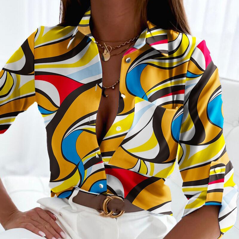 Floral Printing Single Button New Shirt