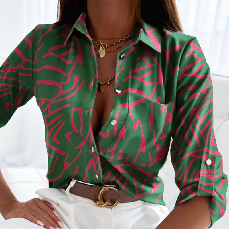 Floral Printing Single Button New Shirt