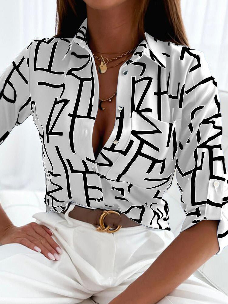 Floral Printing Single Button New Shirt