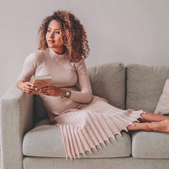 Knitted Long Dress Autumn Winter Slim Sleeve Ladies Dresses