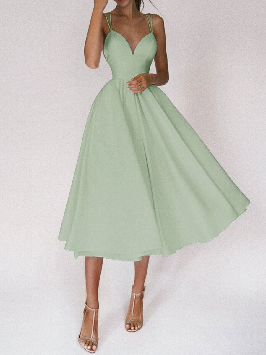 Gosfairy  Sexy Ball Gown Prom Sage Green Dresses