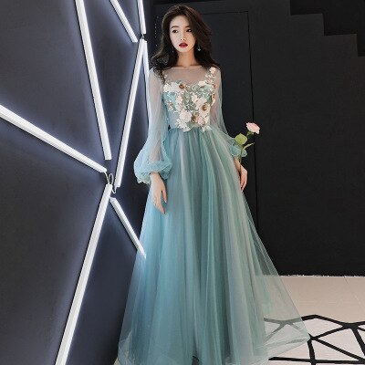 Green Fantasy Fairy Prom Dresses Summer Wedding Dresses