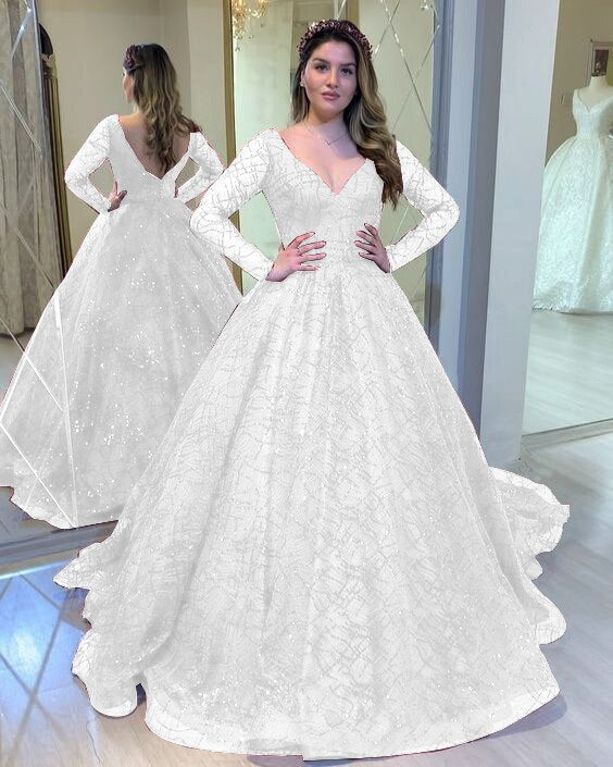 Green Shinny Wedding Party Dresses