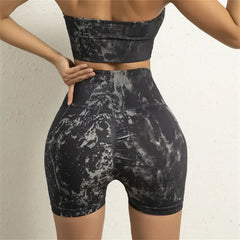 Gutashye High Waist Seamless Naked Quick-drying Fitness Yoga Sports Short
