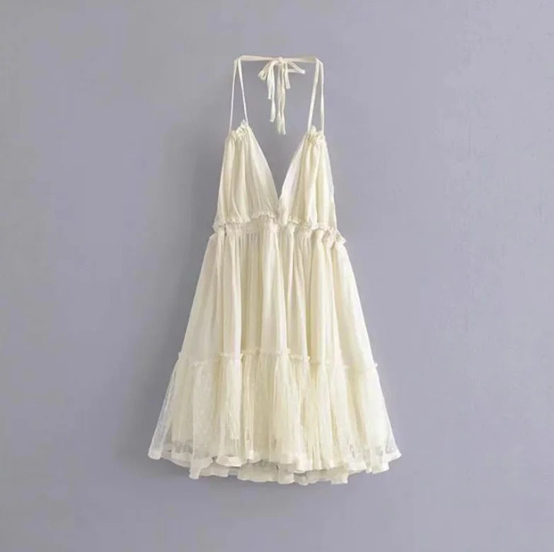 Summer Deep V Sexy Beach Holiday Casual Boho Dress