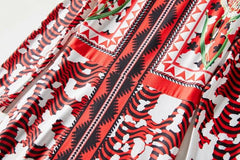 Printed High Street Fashion Casual Long Dresses