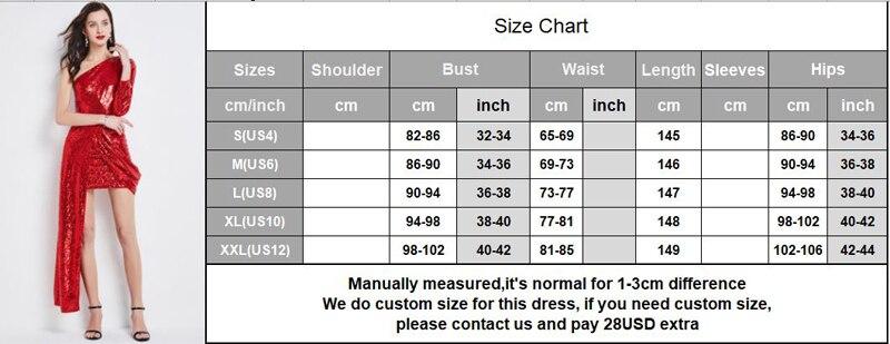 Long Sleeves Sequined Sheath Fashion Hi Low Party Prom Gown