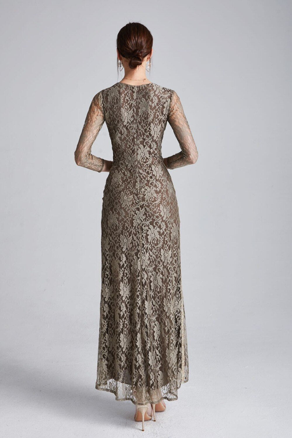 Lace Fashion Long Party Prom Dresses
