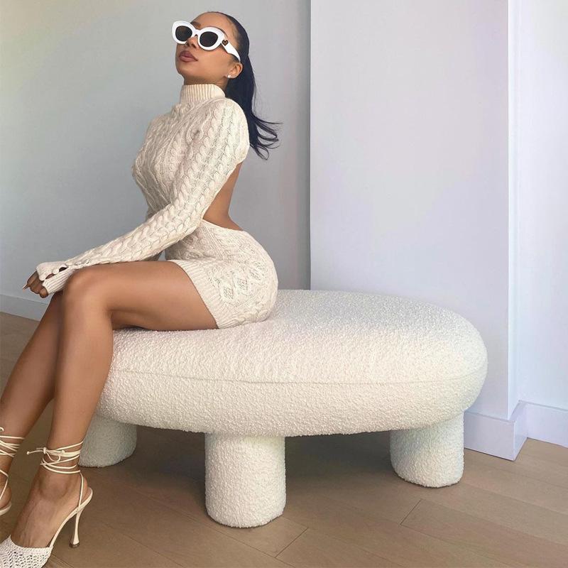 Sexy Knitted Sweater Dresses Fall Winter Clothes