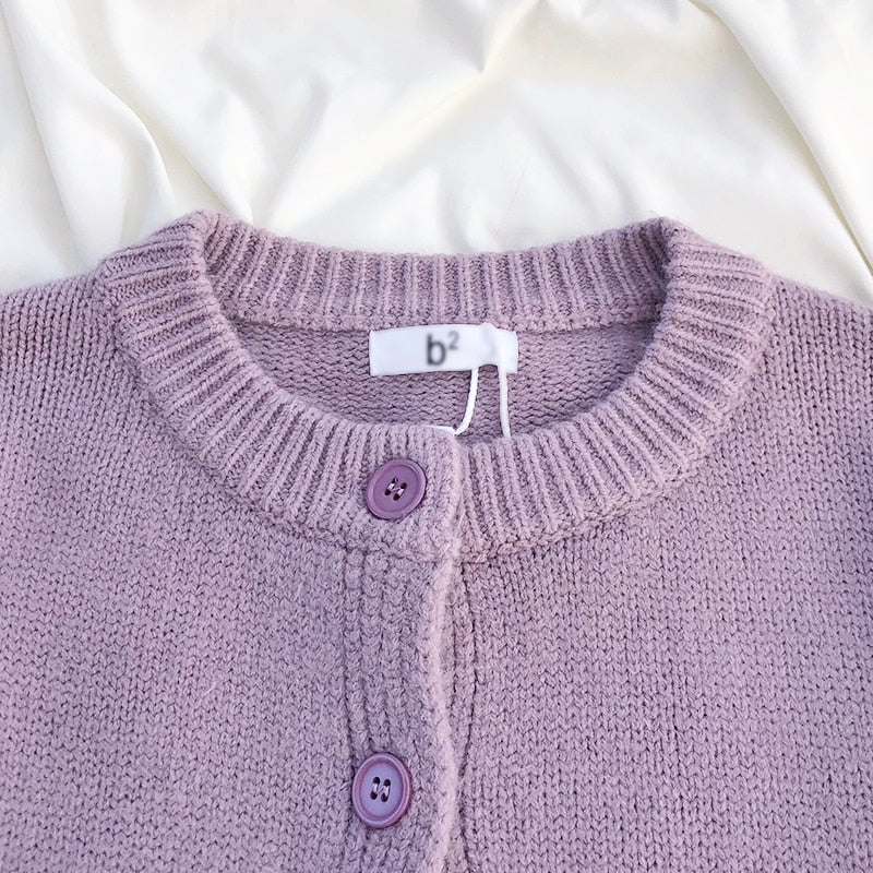 Sweaters Cardigans Warm Casual Arrival Solid Knitwear Loose Coat