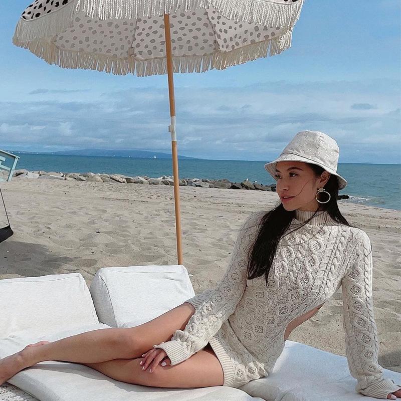 Sexy Knitted Sweater Dresses Fall Winter Clothes