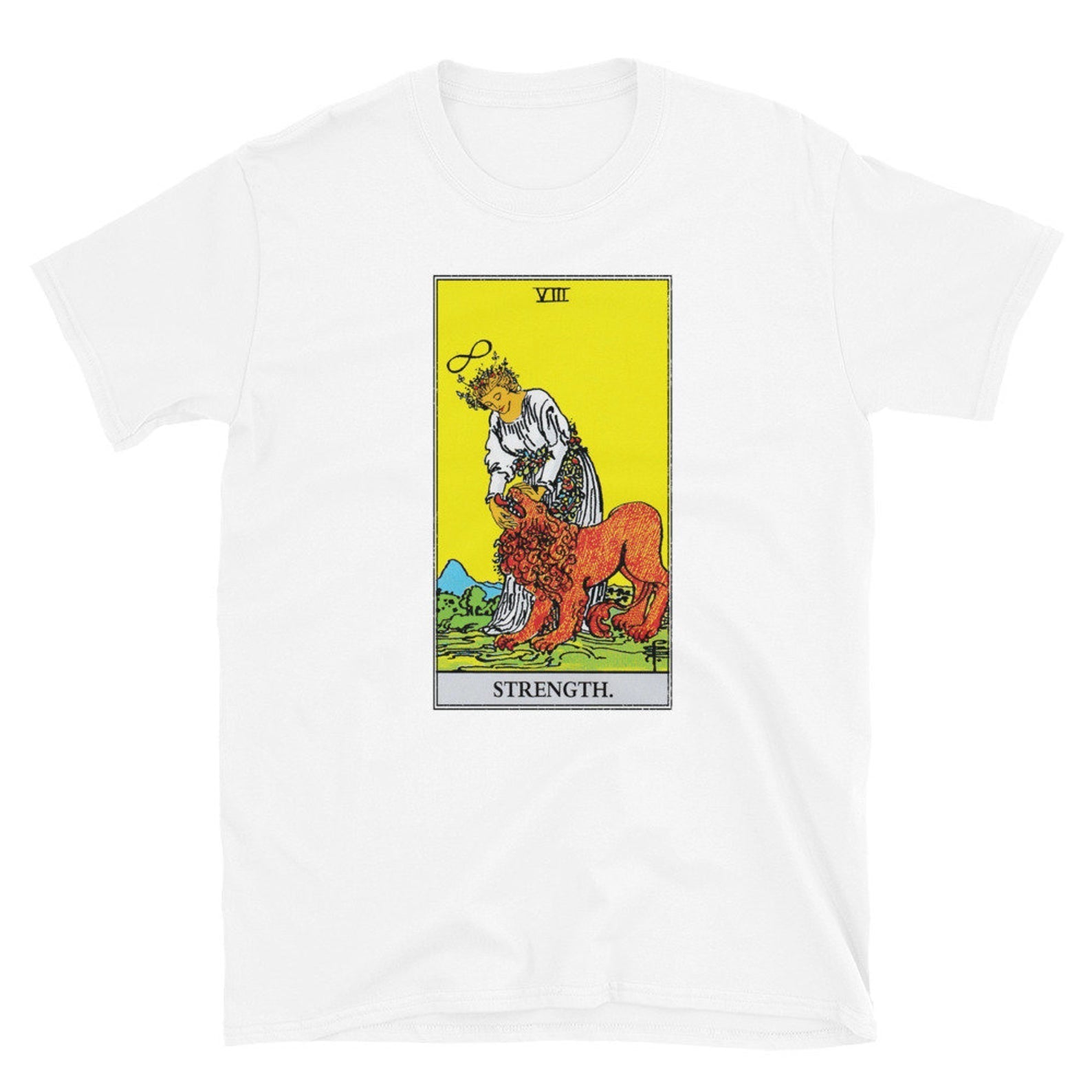 T-shirt Tarot Print Tops Casual Ladies Basic