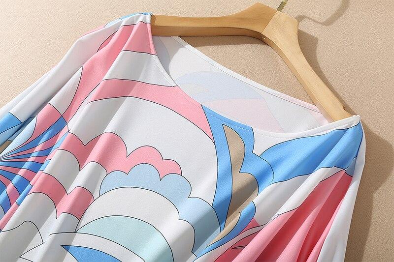 Knitted Printed Elegant Long Robes