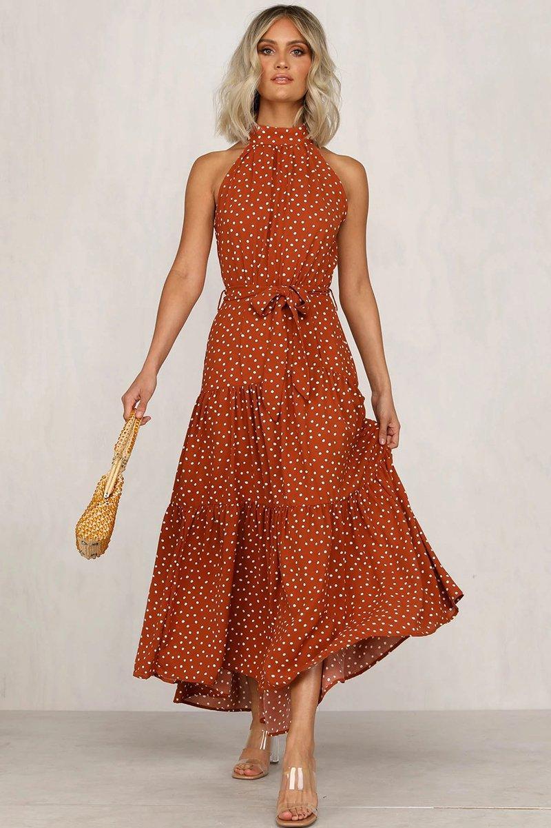 Boho Long A-Line Off Shoulder Elegant Sash Maxi Dress Women