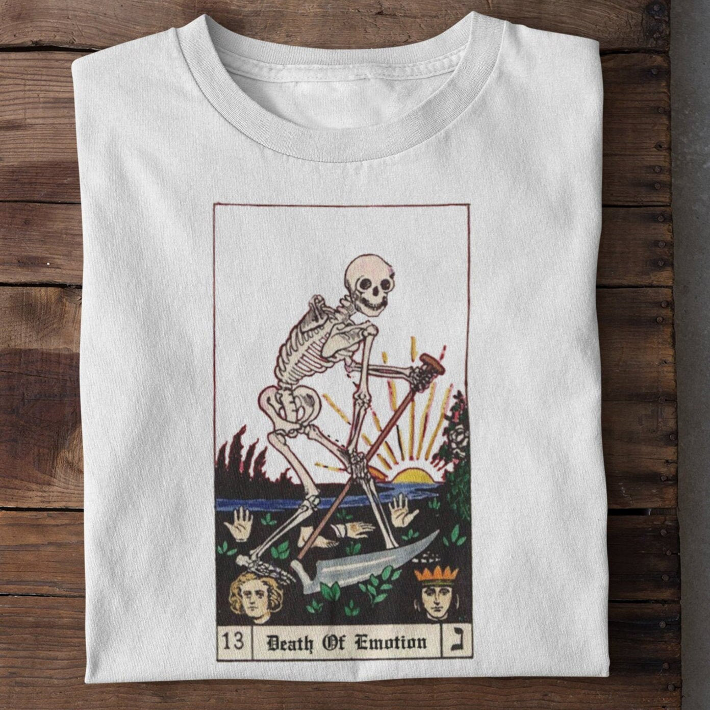 T-shirt Tarot Print Tops Casual Ladies Basic