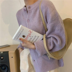 Sweaters Cardigans Warm Casual Arrival Solid Knitwear Loose Coat