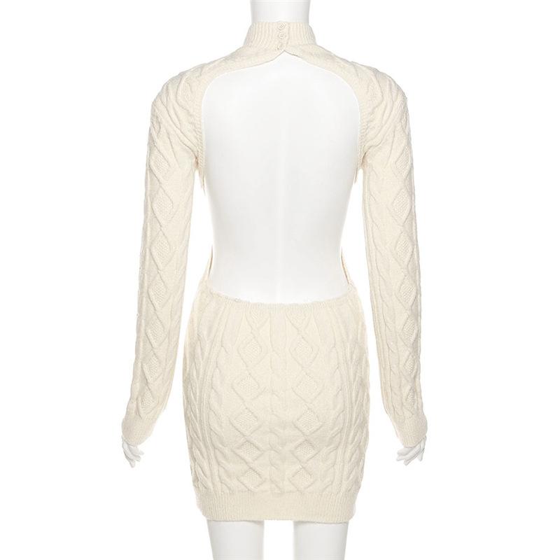 Sexy Knitted Sweater Dresses Fall Winter Clothes