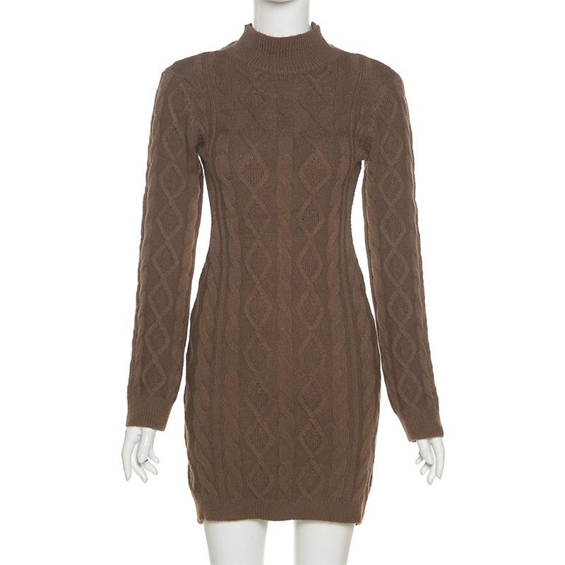 Sexy Knitted Sweater Dresses Fall Winter Clothes