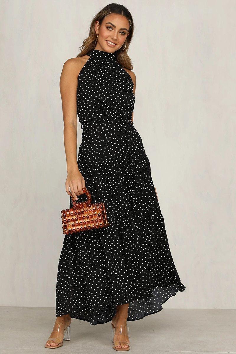 Boho Long A-Line Off Shoulder Elegant Sash Maxi Dress Women