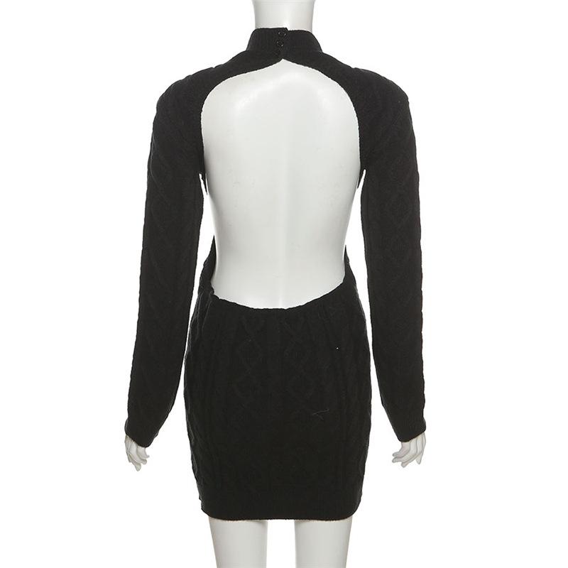 Sexy Knitted Sweater Dresses Fall Winter Clothes