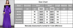 WomenParty Prom Dresses Slash Neckline Long Sleeves Bow Detailing Elegant Maxi Designer Fashion Dresses