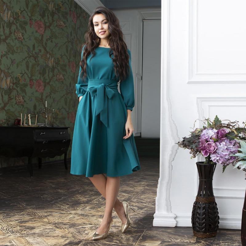 Bow Tie Bandage a Line Party Dress