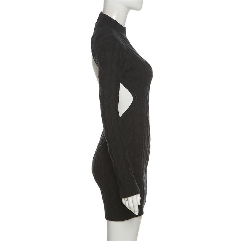 Sexy Knitted Sweater Dresses Fall Winter Clothes