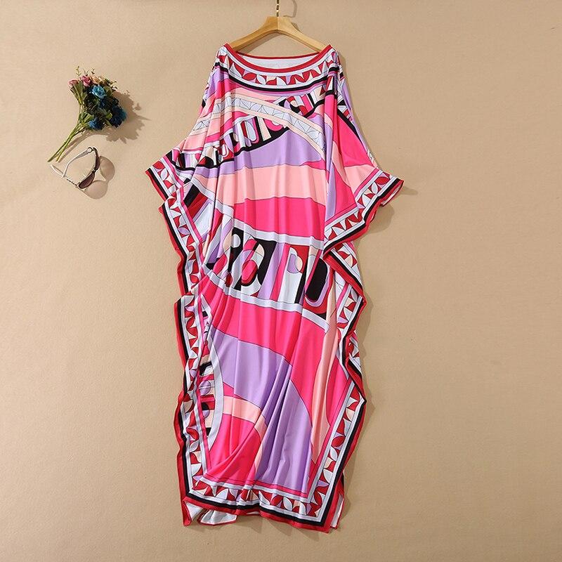 Multicolor Printed Elegant High Street Maxi Dresses