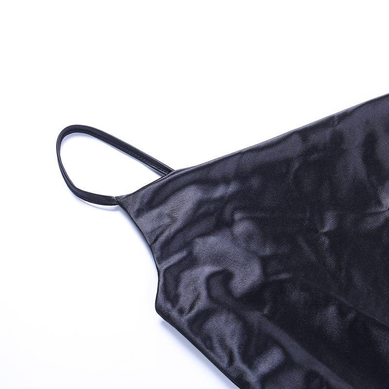 Articat Satin Split Ruched Dress