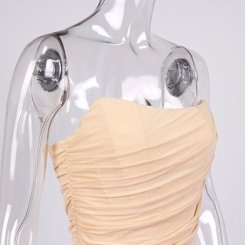 Sleeveless Fashion Strapless Bustier Corset Crop Tops Backless White Tops