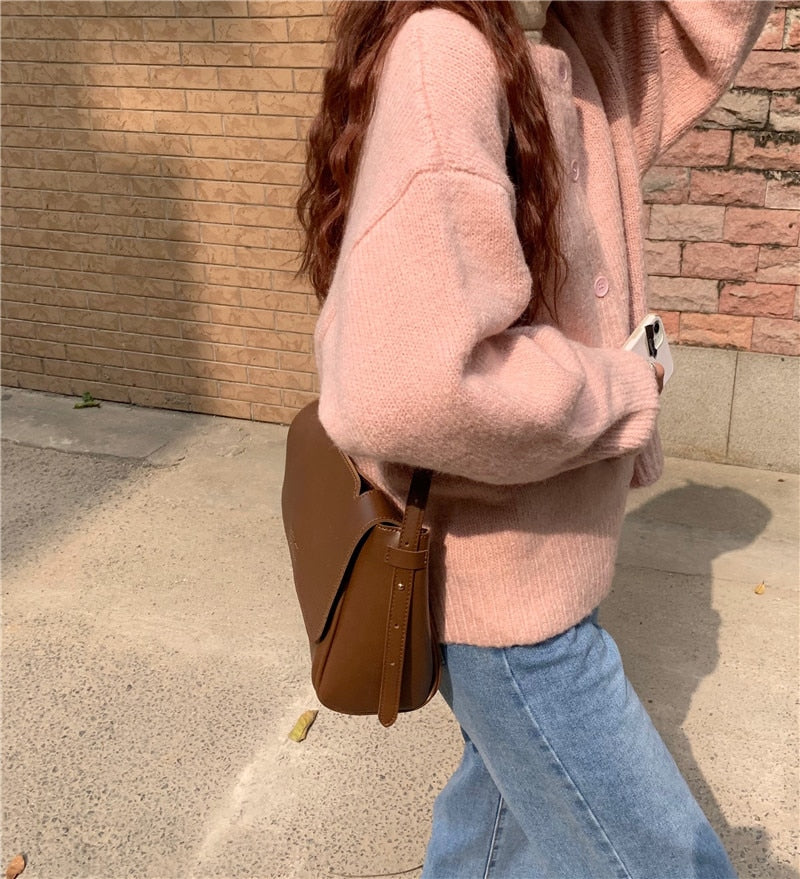 Sweaters Cardigans Warm Casual Arrival Solid Knitwear Loose Coat