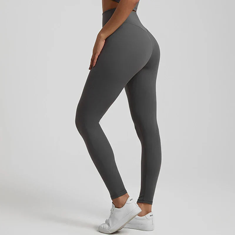 Waist Naked Feeling Woman Push Up Yoga Pants Running Workout Sports Leggings