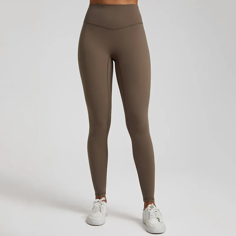Waist Naked Feeling Woman Push Up Yoga Pants Running Workout Sports Leggings
