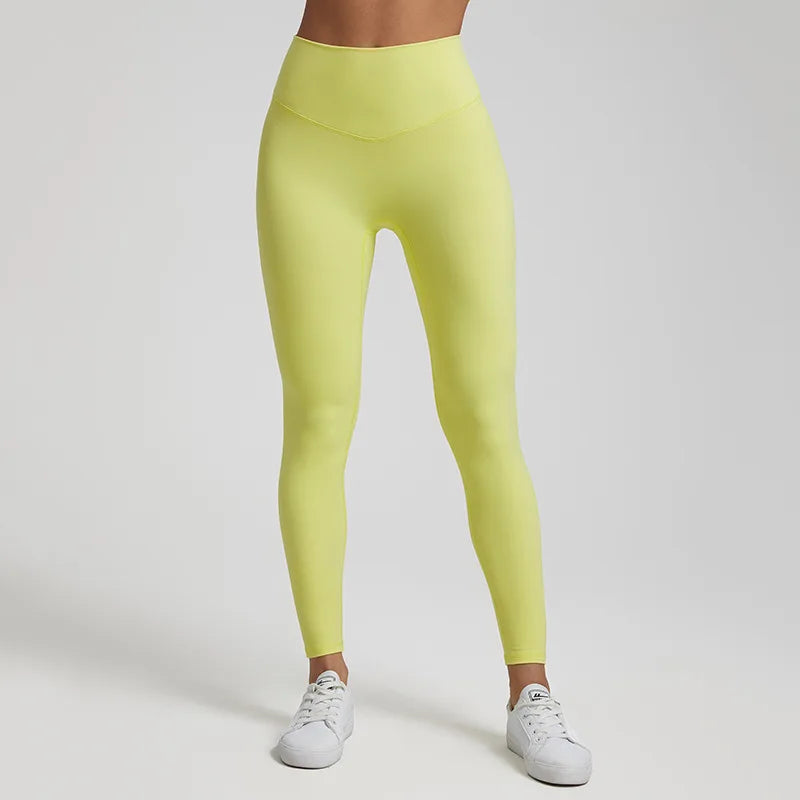 Waist Naked Feeling Woman Push Up Yoga Pants Running Workout Sports Leggings