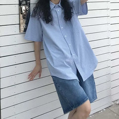 Waist Vintage Y2K Denim Loose Wide Legs Summer Casual Streetwear Shorts