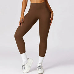 Waist Workout Breathable Running Tights Push Up Gym Train Sports Leggings