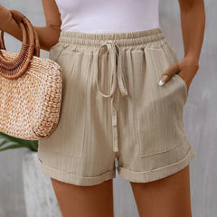 High Waisted Wide Leg Pants Simple Elegant Casual Comfortable Office Lady Streetwear Spring Summer Short