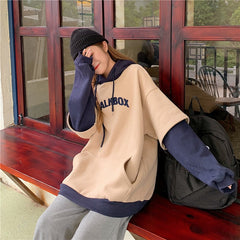 Aesthetic Korean BF Ulzzang Embroidery Hoodie