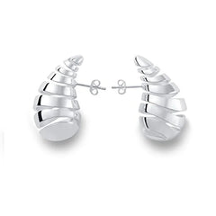 Ingemark Gold Chunky Water Drop Dome Trendy Punk Glossy Tear AccessOries Earring