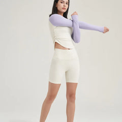 WomenTwisted Pattern Tight Fitness Running Yoga Sports Short