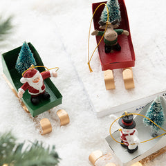 Festive Sleigh Ride Christmas Ornament