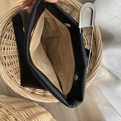 PU Leather Large Designer Shoulder Tote Messenger Crossbody Bag