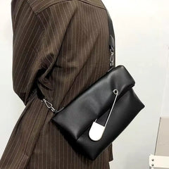 PU Leather Large Designer Shoulder Tote Messenger Crossbody Bag