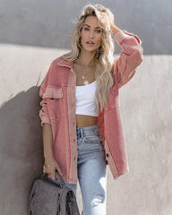 Knitted Outerwear Autumn Winter Street Lapel Single Breasted Long Sleeved Upper Garment Coat